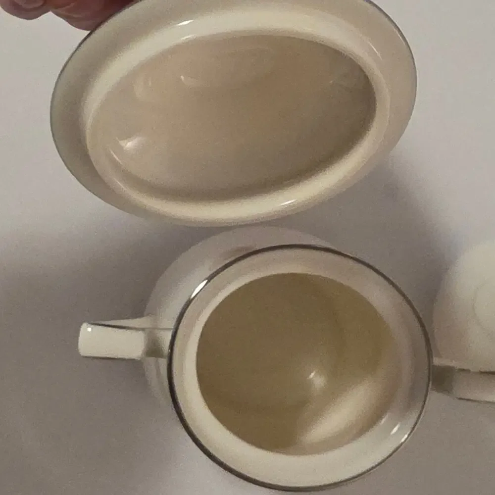 Vintage Noritake Enchanteur 7701 Creamer Sugar‎ Bowl Set Fine China Japan